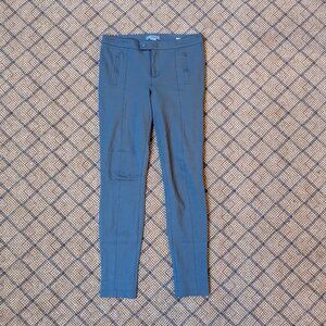 Vince Stitch-Front Seam Leggings Dress Pants Size 8 Gray Stretch Skinny Ponte